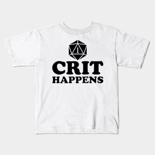 Happens Dragons Roll DND Dice Dungeons Crit Funny Kids T-Shirt